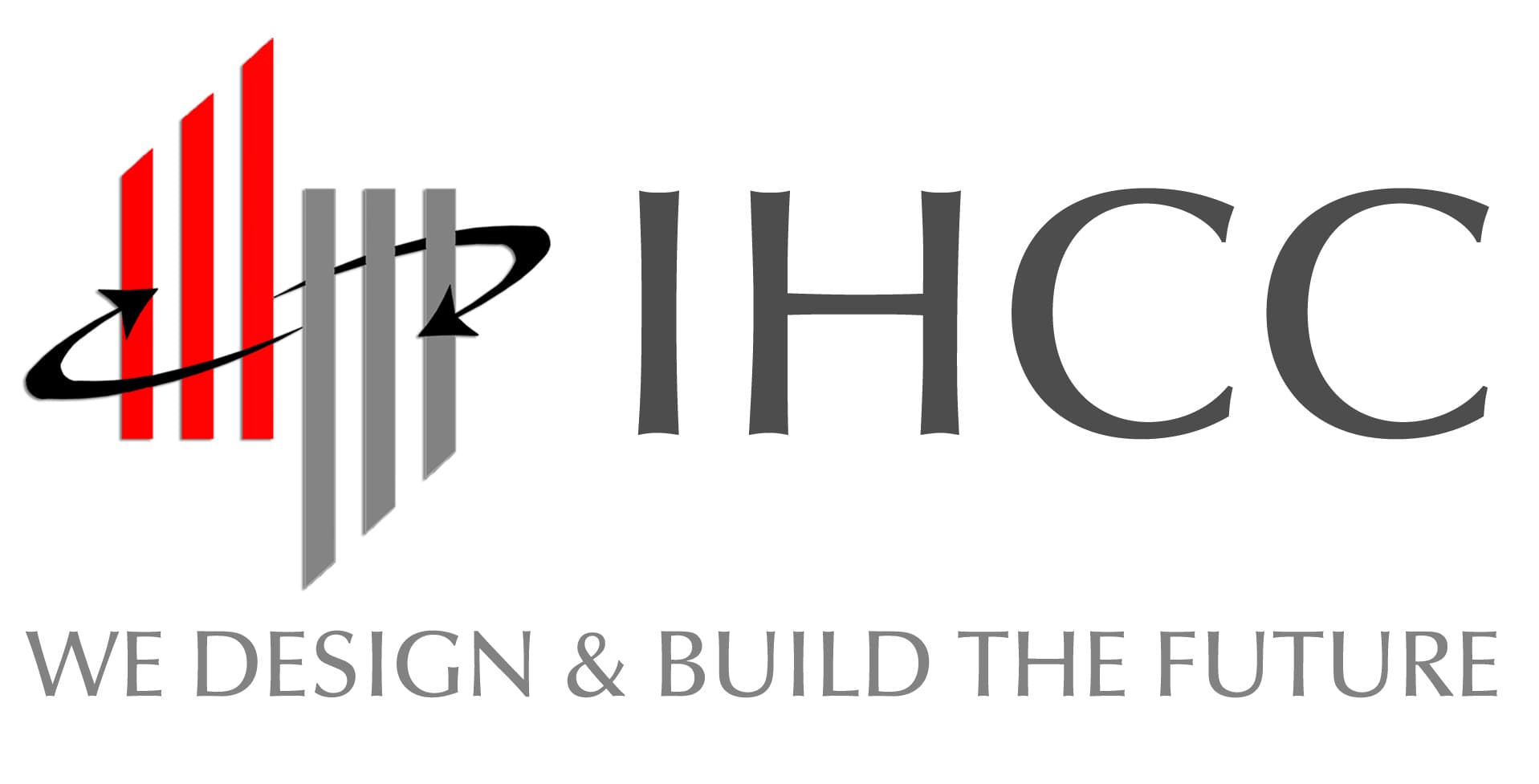 IHCC WE DESIGN & BUILD THE FUTURE logo